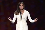 Caitlyn Jenner accepts the Arthur Ashe award for courage at the ESPY Awards at the Microsoft Theater on Wednesday, July 15, 2015, in Los Angeles.