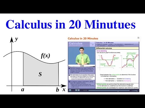 Calculus in 20 minutes - Reviewing Calculus