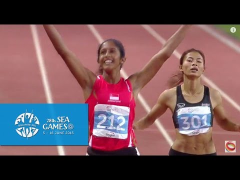 Athletics Women's 200m Finals  (Day 5) | 28th SEA Games Singapore 2015