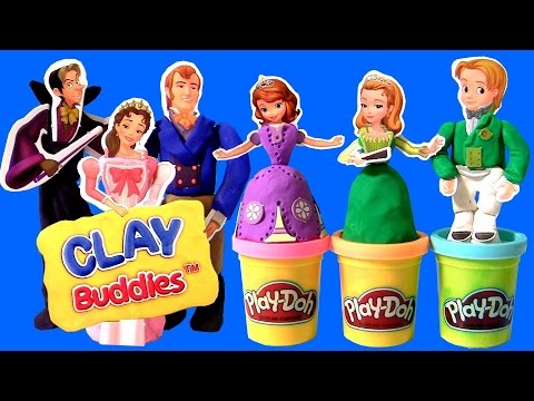 Play Doh Clay Buddies Sofia the First Royal Family Activity Book Princess Amber & Prince James