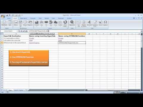 Create a Hyperlink in Excel