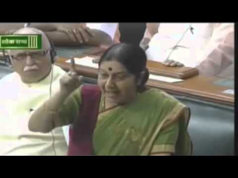 Sushma Swaraj's Lok Sabha Speech in Parliament on Rahul Gandhi | Lalit Modi | Quattrochi