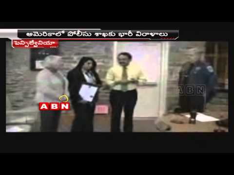 NRIs Ramesh and Sailaja donate for Pennsylvania Police development (19 - 11 - 2014)