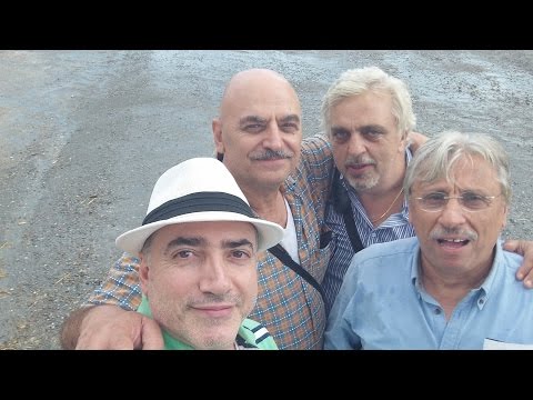 Two Turkish Cypriots and Two Greek Cypriots stuck in a paddle in the Buffer Zone in Nicosia, Cyprus