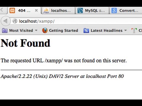 404 not found page and Apache server error solution