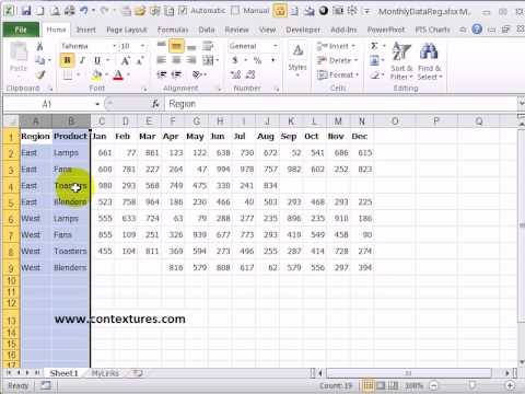 Normalize Data for Excel Pivot Table