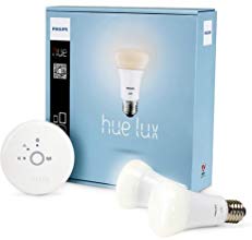 Philips Hue Lux 433706 Lux A19 9W E26 Starter Kit (2 lámparas)