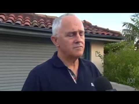 Video 8:02
         Malcolm Turnbull stops his morning walk to speak on the leadership