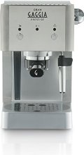 Gaggi RI8427/11 Gran Prestige Siebträger aus Edelstahl mit Panarello, 15 bar Druck, Silber