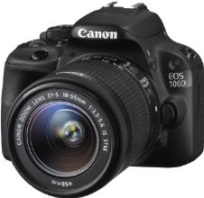 Canon EOS 100D SLR-Digitalkamera (18 Megapixel, 7,6 cm (3 Zoll) Touchscreen, Full HD, Live-View) Kit inkl. EF-S 18-55mm 1:3,5-5,6 IS STM