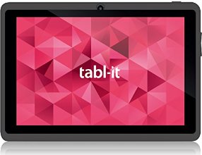 Tabl-it Introductory 60% OFF - QUAD CORE - 7" HD 1024 X 600 - 2015 MODEL - 8GB STORAGE, 1GB MEMORY, HDMI, BLUETOOTH, WI-FI, Android 4.4.2 KITKAT ANDROID Tablet PC  - Dual Camera - WiFi - Supports Google PLAYSTORE Youtube, Netflix, BBC iPlayer, Games (black)