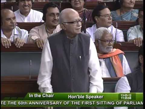 60th Anniversary of the first Sitting of Parliament: Sh. Lal Krishna Advani: 13.05.2012