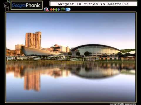 The largest cities of Australia