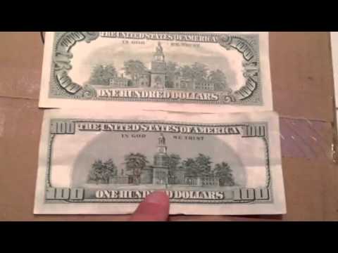 United States Money Old Vs. New 100 Dollar Bill