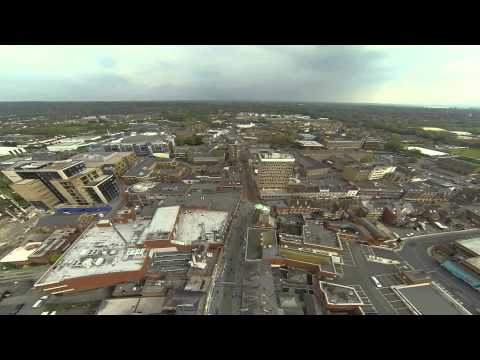 DJI F550 Drone over Maidenhead Town Center