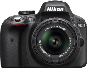 Nikon D3300 24.2 MP CMOS Digital SLR with Auto Focus-S DX NIKKOR 18-55mm f/3.5-5.6G VR II Zoom Lens (Black)