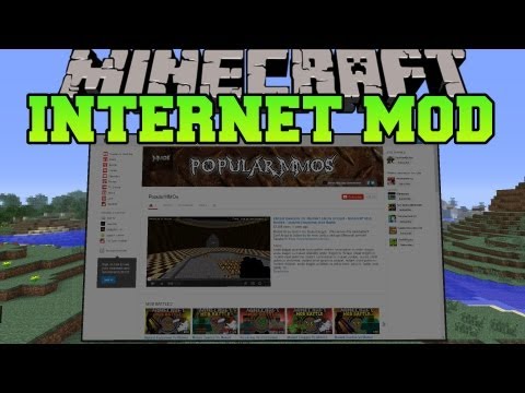 Minecraft : INTERNET IN MINECRAFT (Search the internet in game!) Web Displays Mod Showcase