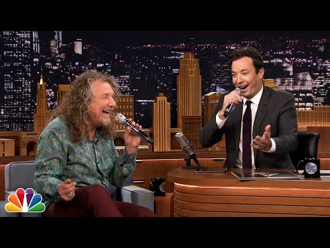 Jimmy Fallon & Robert Plant Form 2-Man Doo-Wop Group Using iPad App