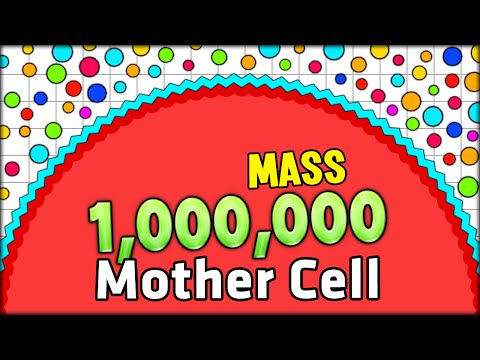 WORLD RECORD 1,000,000 (MILLION!) MASS TO A SPAWNER CELL IN AGARIO (ADDICTIVE GAME - AGAR.IO #40)