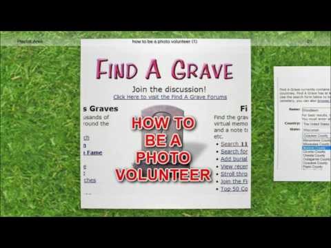 Find A Grave Photo Volunteer