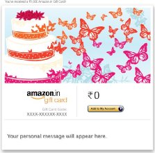 Wedding Butterflies - E-mail Amazon.co.in Gift Card