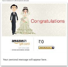 Congratulations (Christian Wedding) - Email Amazon.in Gift Card