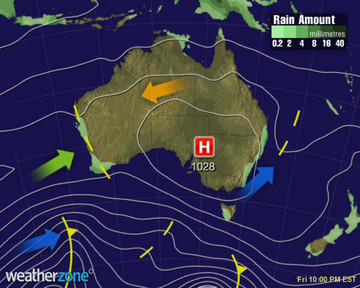 Synoptic chart for Thursday