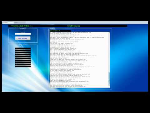 Auto Article Writer- Create unlimited, keyword related, articles.