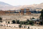 This file photo released on Sunday, May 17, 2015, by the Syrian official news agency SANA, shows the general view of the ancient Roman city of Palmyra, northeast of Damascus, Syria. Activists say Islamic State militants have destroyed the  Baalshamin Temple at Syria's ancient ruins of Palmyra.