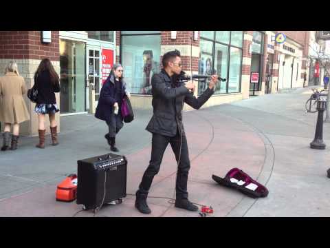 Downtown Spokane Street Musician Bryson Andres