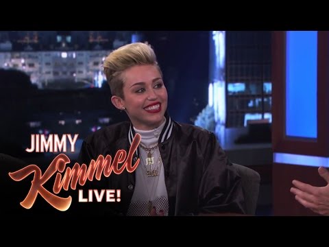 Miley Cyrus on Jimmy Kimmel Live PART 1