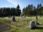 Gravestone, Black Diamond Cemetery, Black Diamond, Washington, USA. The cemetery is listed on the National Register of Historic Places.