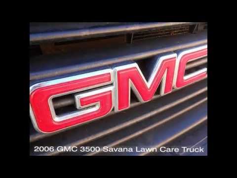 2006 GMC 3500 Landscape, Lawn Care Truck With Custom Dovetail Ramp