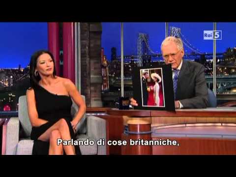 Catherine Zeta-Jones al David Letterman 11-01-2013 (sub ita)