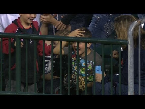 Young fan upset after catching grand slam