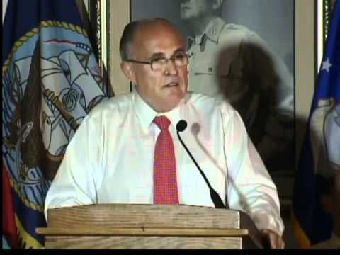 Rudy Giuliani speaks at Veterans for Romney event in VB