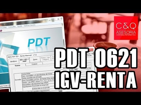 PDT 0621 IGV-RENTA MENSUAL