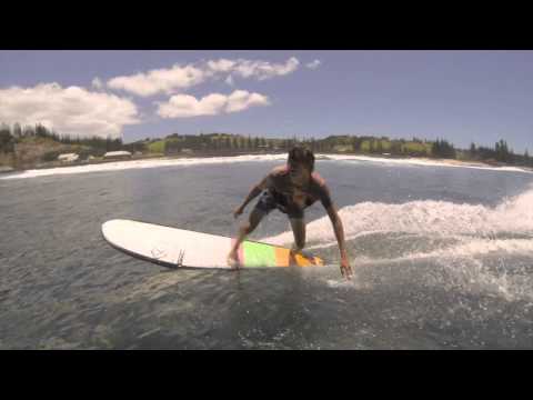 Jack Entwistle surfing Norfolk Island