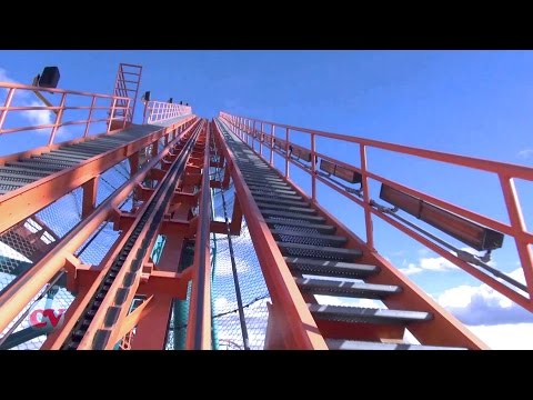 Goliath Front POV Six Flags Magic Mountain Giant Roller Coaster