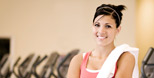 Smiling woman at the Gym