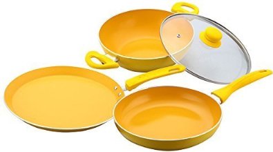 Wonderchef Da Vinci Set, 4-Pieces (Free Spoon & Spatula worth 750/-)