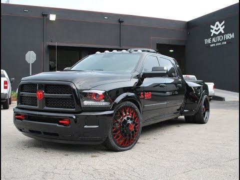 2014 AVORZA DODGE RAM 3500 DUALLY BLACK & RED EDITION - BY ALEX VEGA THE AUTO FIRM