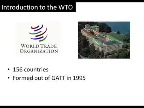 WTO World Trade Organization: Introduction and Functions