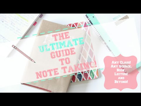 The Ultimate Guide To Note Taking! | Makes Studying Easy! For all classes!