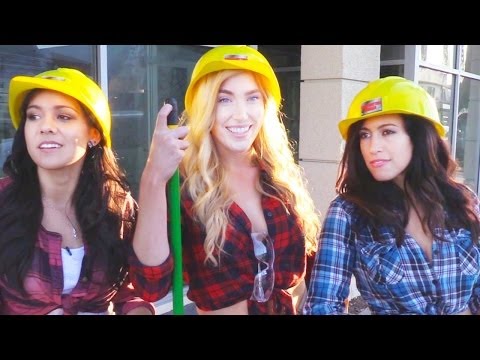 Sexy Female Construction Worker Experiment