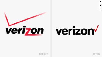 old new logos Verizon