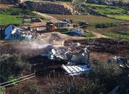 Israeli Occupation military demolishes dairy factory in Hebron, Palestinian West Bank