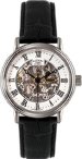 Rotary Men's Automatic Watch with White Dial Analogue Display and Black Leather Strap GS00308/21