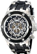 Invicta Men's Quartz Watch with Multicolour Dial Chronograph Display and Black PU Strap 16831