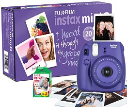 Fujifilm Instax Mini 8 camera with 20 shots -  Purple